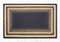 Earth Rugs RC-79 Lt. Blue / Dk. Blue / Mustard Oblong Braided Rug 20" x 30"